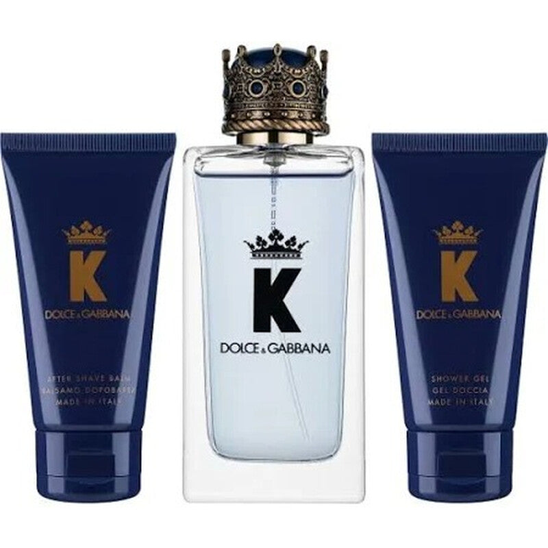 Dolce & Gabbana K Giftset - Set Profumo Uomo con Dopobarba e Shower Gel - Image 2