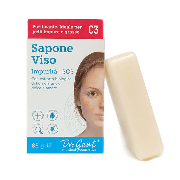 Sapone Viso C3 Impurità Con Fiori d'Arancio