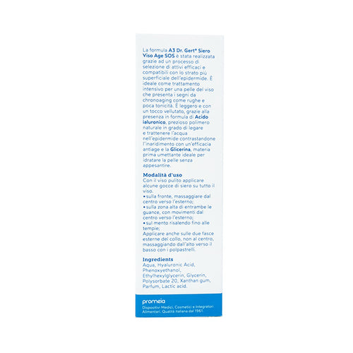 Siero Viso A3 Age Acido Ialuronico e Glicerina