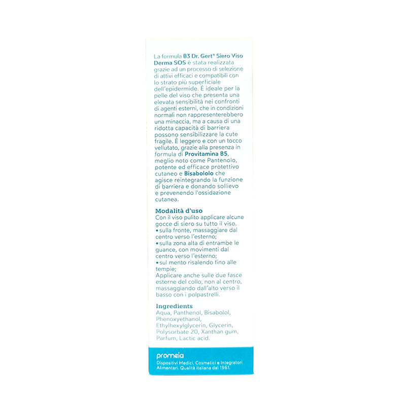 Siero Viso B3 Derma Bisabololo e Provitamina B5