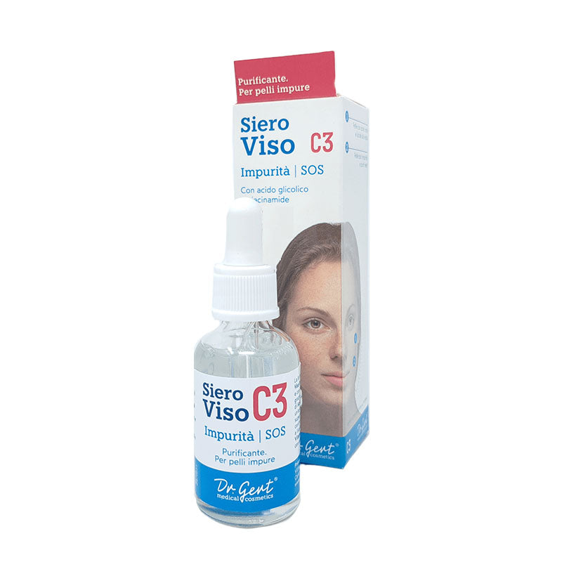 Siero Viso C3 Impurità Acido Glicolico Niacinamide