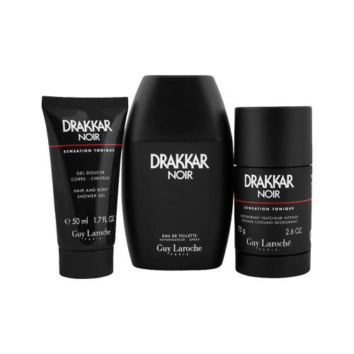 Drakkar Noir Gift Set Eau de Toilette + Deodorante Spray + Shower Gel Confezione Regalo