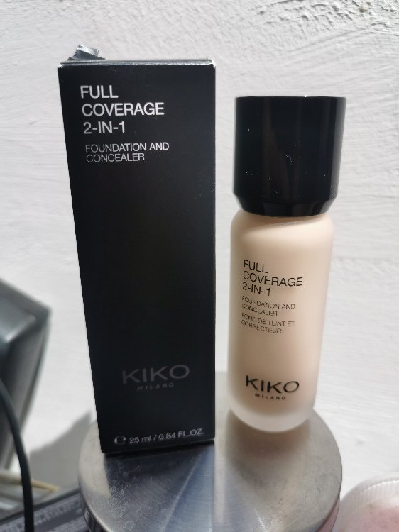 Kiko Milano Full Coverage 2 In 1 Foundation & Concealer N01 - Image 2