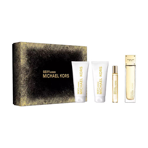 Sexy Amber Gift Set Eau de Parfum + 10 ml Travel + Body Lotion + Shower Gel