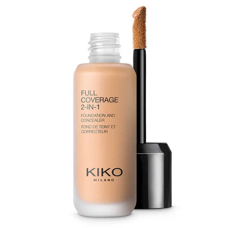 Kiko Milano Full Coverage 2 In 1 Foundation & Concealer N80 - 25ml - Image 1