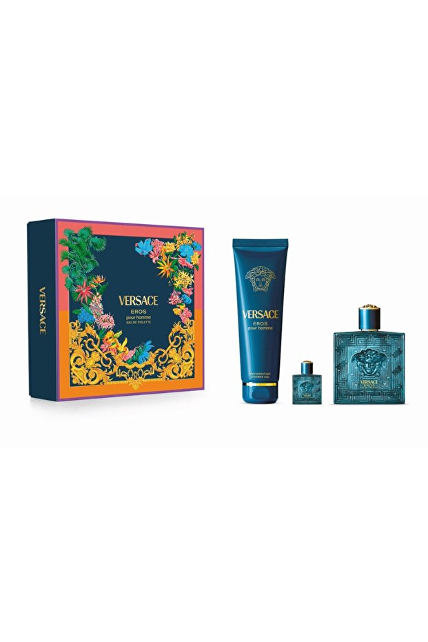 Versace Eros Pour Homme Giftset - Profumo Uomo 100ml + Shower Gel - Image 1