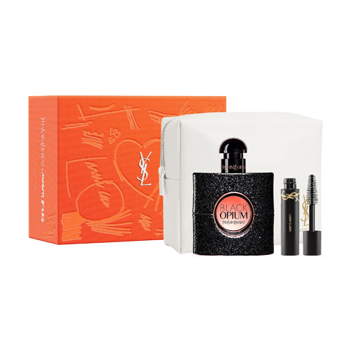 Black Opium Gift Set Eau de Parfum + Mascara Lash Clash + Pouch